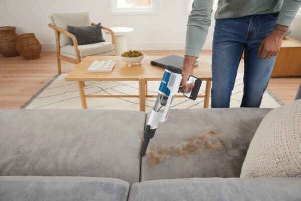 Shark BU1120EU Akku-Staubsauger m. Floor Detect white blue