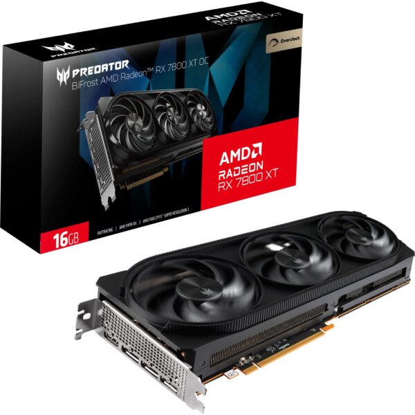 RX 7800 XT 16GB Acer Predator Bifrost OC GDDR6 3 Fan