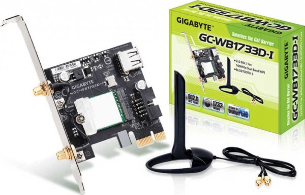GIGABYTE GC-WB1733D-I WLAN & Bluetooth 5.0 (PCIe x1)