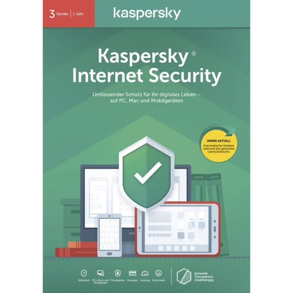 Kaspersky Internet Security - 3 Devices, 1 Year - Box