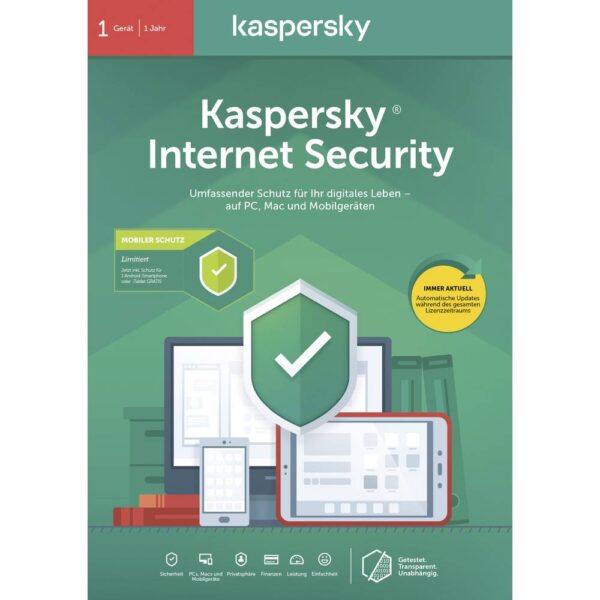 Kaspersky Internet Security + Android Sec. - 1 Device, 1 Year - Box