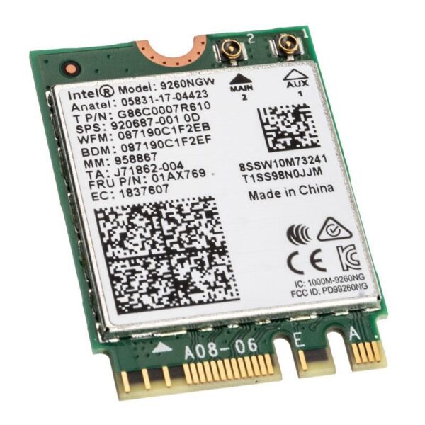 Intel Dual Band Wireless-AC 9260 - Netzwerkadapter - M.2 Card ohne vPro