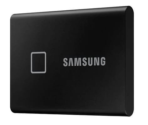 1TB Samsung Portable T7 Touch USB 3.2 Gen2 Schwarz retail