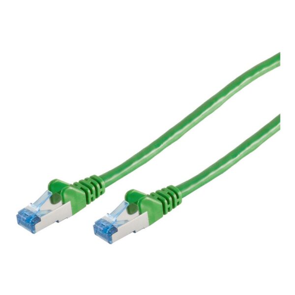 Patchkabel CAT6a RJ45 S/FTP PiMF 0,25m Grün