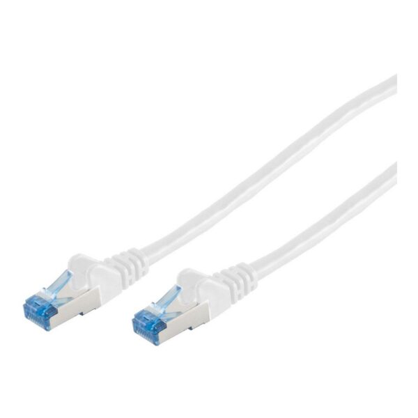 Patchkabel CAT6a RJ45 S/FTP PiMF 0,25m Weiß