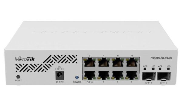 8P+2 Mikrotik CSS610-8G-2S+IN SFP+ POE M RM