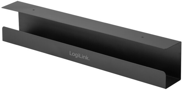 LogiLink Management Führungstablett zur Untertischmontage 600 x 76 x 114mm Schwarz