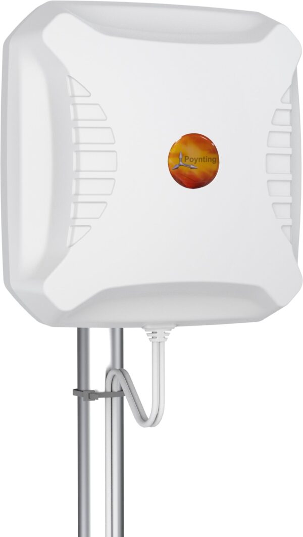 Poynting Antennas 5G/LTE Mast/Wand A-XPOL-0002-V3-01 weiß SMA (M) LoRa Helium 11dbi Flat-MIMO SMA 5 Meter Kabel