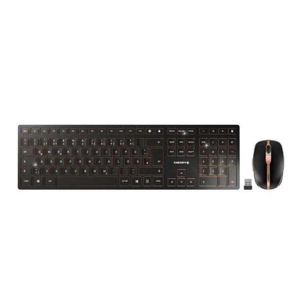 Cherry DW 9100 Slim - Tastatur-und-Maus-Set wireless black QWERTZ DE