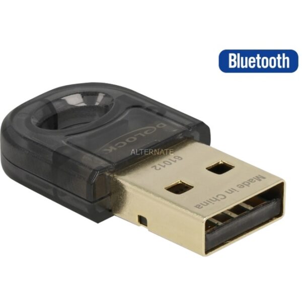 DeLock Bluetooth 5.0 Adapter USB 2.0 20m Reichweite Schwarz