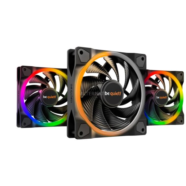120mm be quiet! LIGHT WINGS 120mm PWM high-speed ARGB Triple-Pack