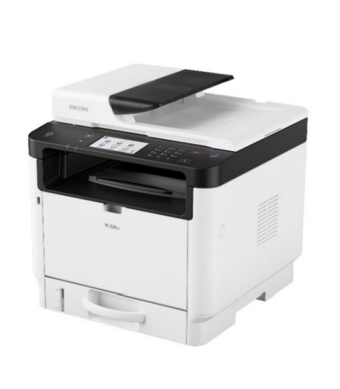L Ricoh M 320FB S/W-Laser-Multifunktionsdrucker 4in1 A4 LAN ADF