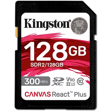 CARD 128GB Kingston Canvas React Plus SDXC 300MB/s