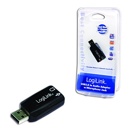 LogiLink USB 2.0 Soundkarte mit Virtual 3D Soundeffekt