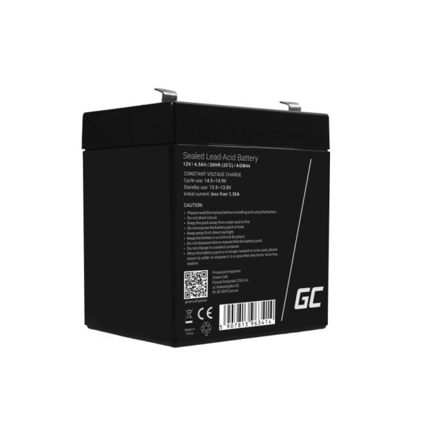 Green Cell Ersatzbatterie AGM44 12V/4.5Ah