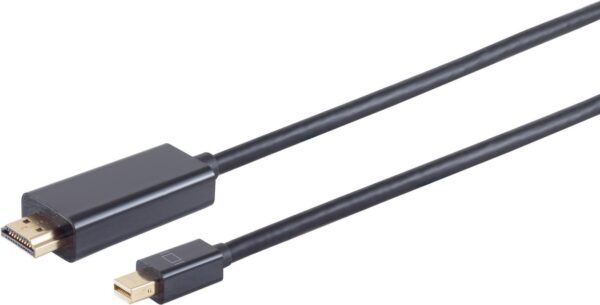 Mini DisplayPort 1.2 > HDMI (ST-ST) 1m Adapterkabel Black