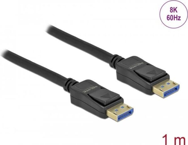 DeLock DisplayPort (ST-ST) 1m Anschlusskabel 10K Schwarz