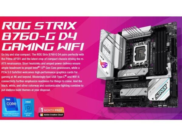 1700 ASUS MB ASUS ROG STRIX B760-I GAMING WIFI DDR5 ITX