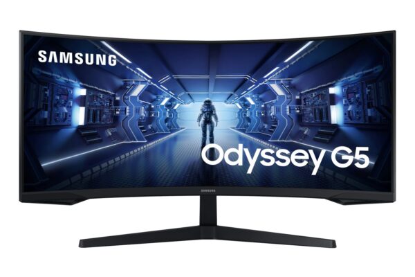 86cm/34'' (3440x1440) Samsung Odyssey C34G55TWWP Curved 21:9 1ms 144Hz HDMI DisplayPort VESA Ultra WQHD Black