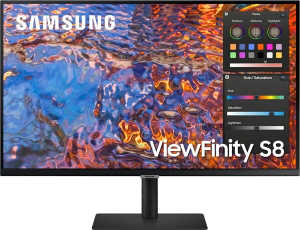 81,3cm/32'' (3840x2160) Samsung S32B800PXP ViewFinity S8 S32B800PXU 16:9 5ms IPS HDMI DisplayPort USB-C VESA Pivot 4K Black
