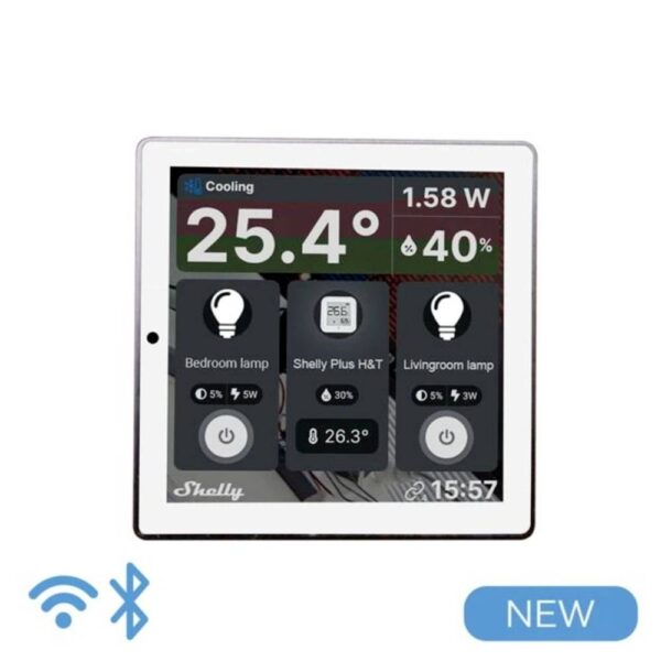 Shelly Accessories "Wall Display" Android WLAN Unterputz weiß