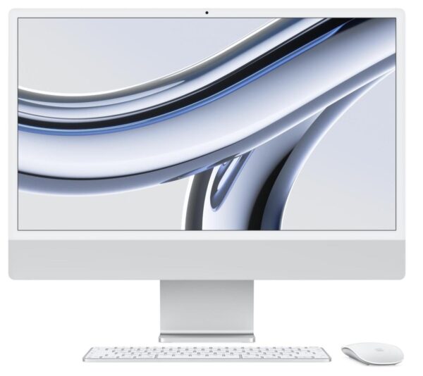 Apple 24-inch iMac with Retina 4.5K display: Apple M3 chip with 8-core CPU and 8-core GPU (8GB/256GB SSD) - Silver