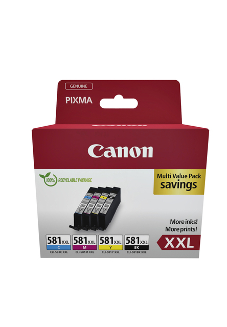 Canon Tinte CLI-581XXL 1998C007 4er Multipack (BKMCY)