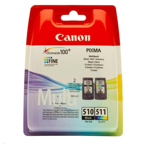 Canon Tinte PG-510/CL-511 2970B017 2er Multipack inkl. Fotopapier