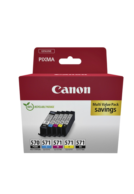 Canon Tinte PGI-570/CLI-571 0372C006 5er Multipack (PGBK/BKMCY)